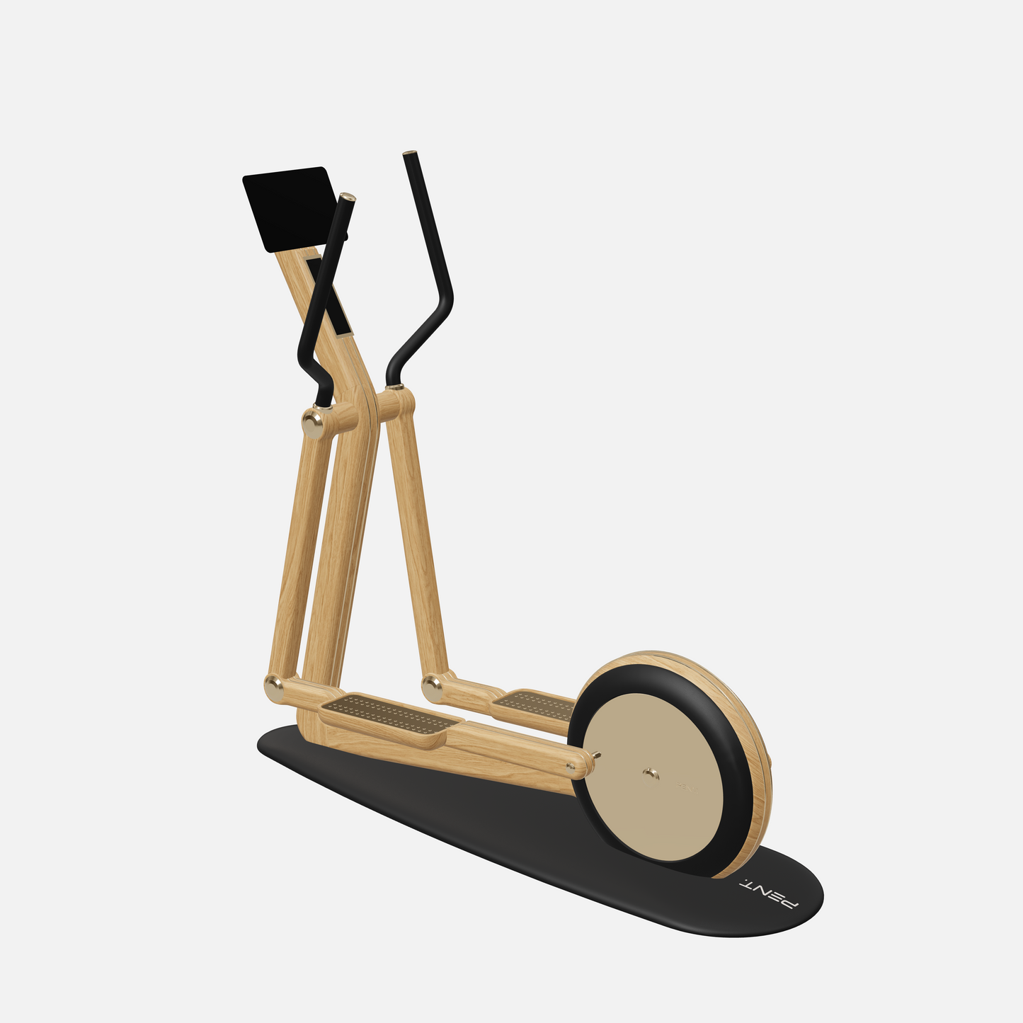 Orbita Magnetic Elliptical Machine — Gold, Natural Oak, Black