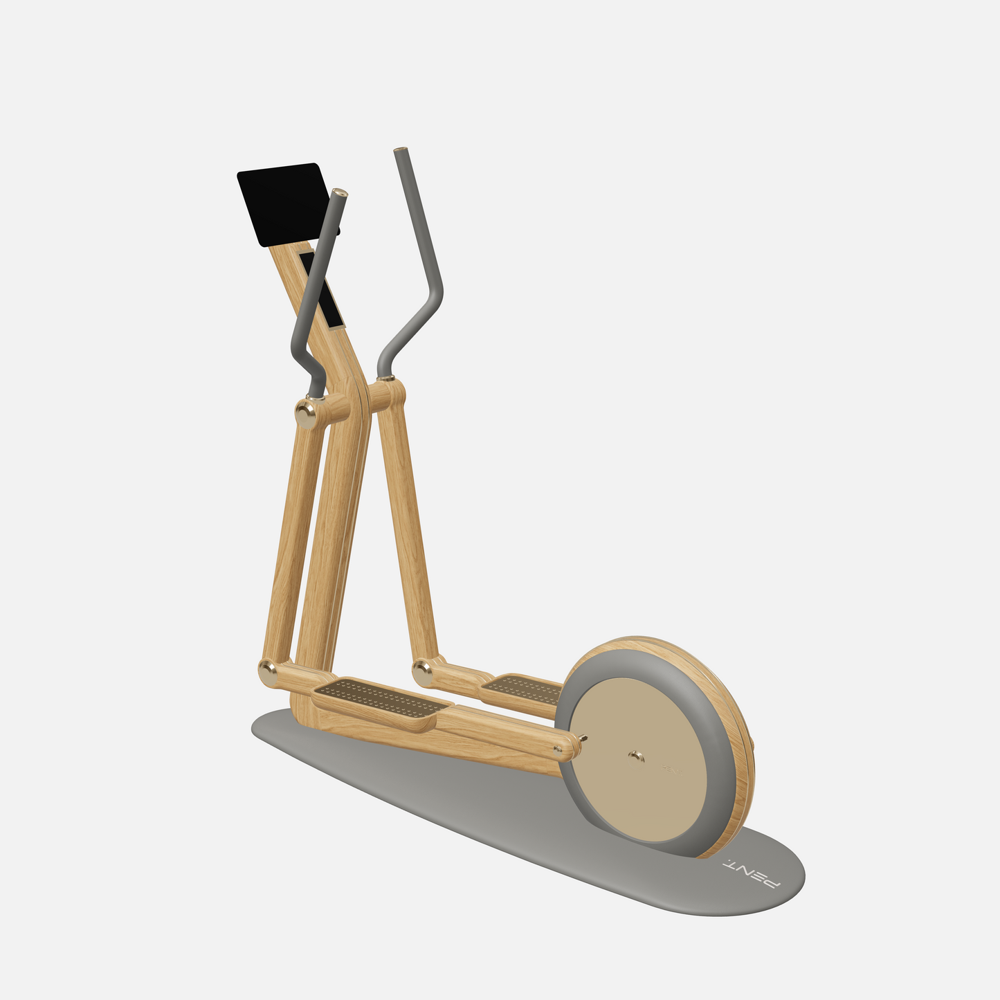 Orbita Magnetic Elliptical Machine — Gold, Natural Oak, Grey