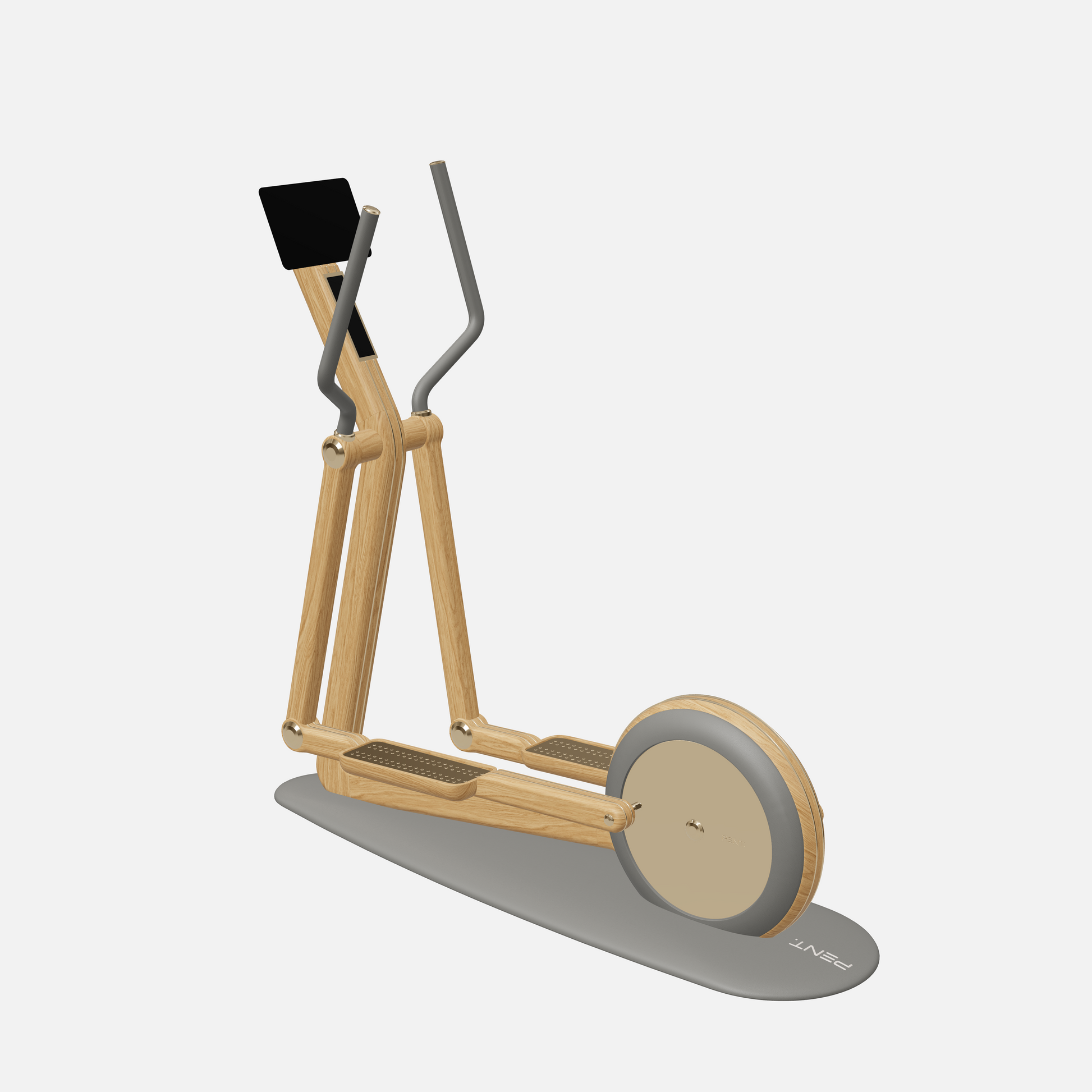 Orbita Magnetic Elliptical Machine — Gold, Natural Oak, Grey