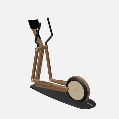 Orbita Magnetic Elliptical Machine — Gold, Natural Walnut, Black
