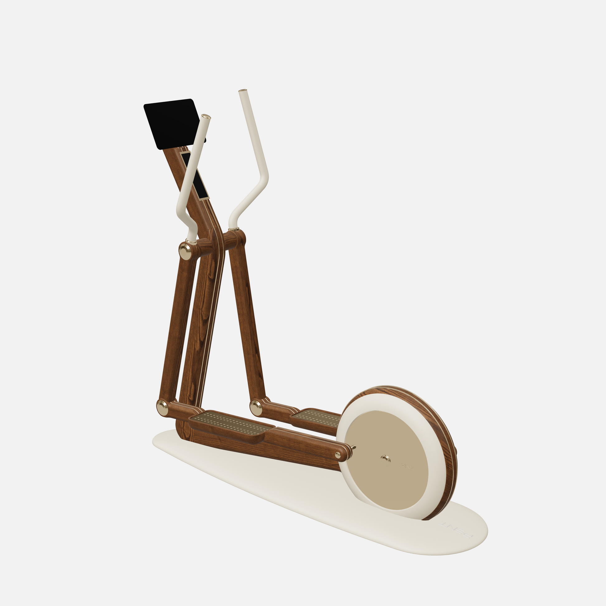 Orbita Magnetic Elliptical Machine — Gold, Walnut Ash, Beige