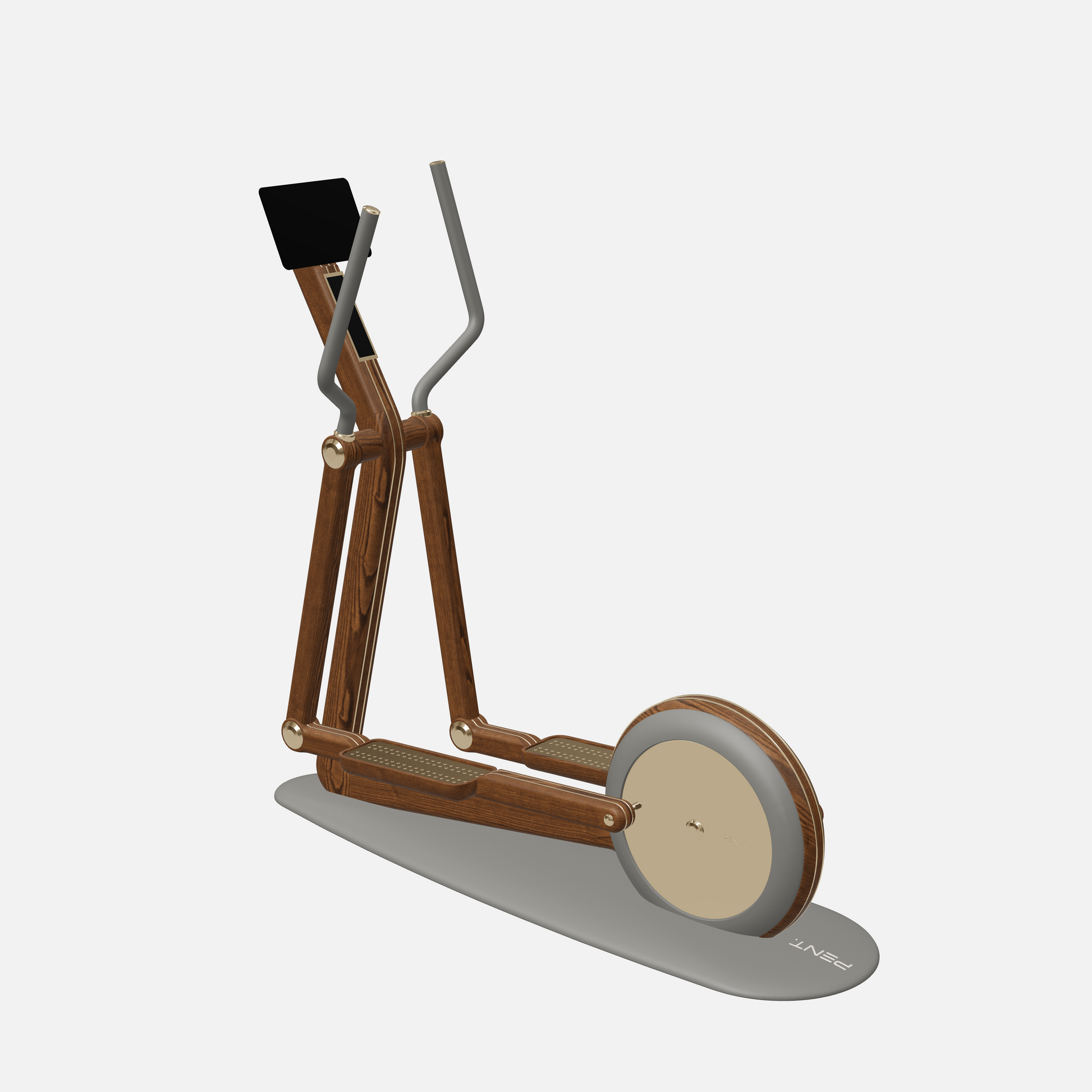 Orbita Magnetic Elliptical Machine — Gold, Walnut Ash, Grey