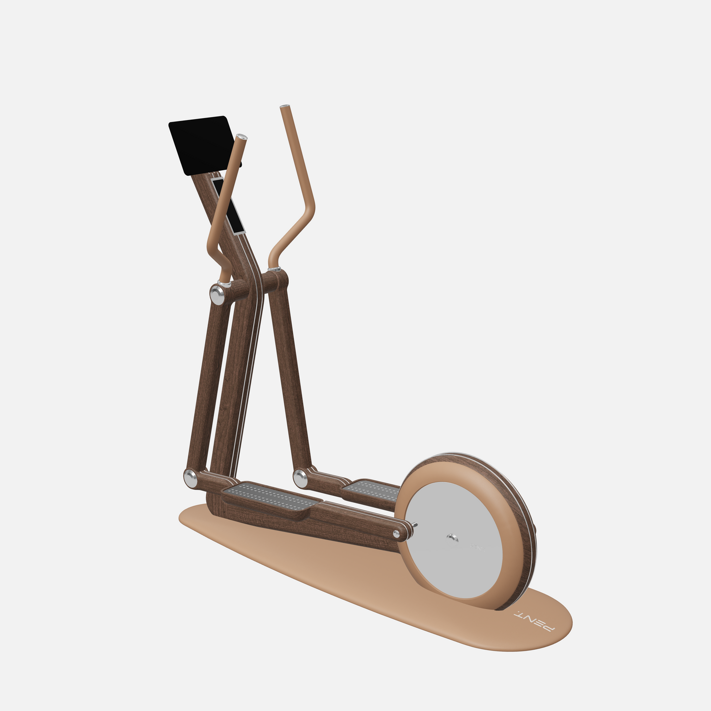 Orbita Magnetic Elliptical Machine — Stainless Steel, Dark Walnut, Brown