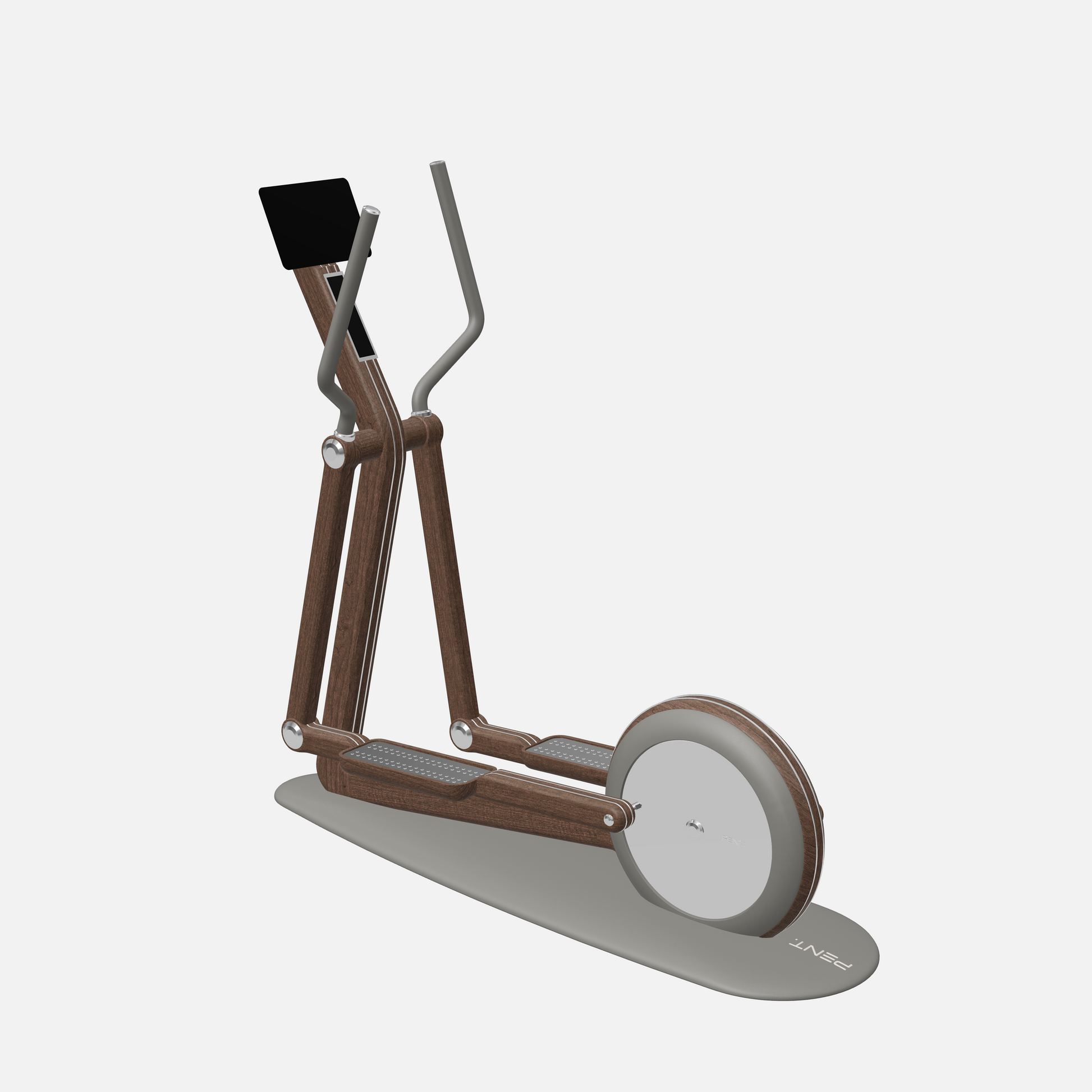 Orbita Magnetic Elliptical Machine — Stainless Steel, Dark Walnut, Grey