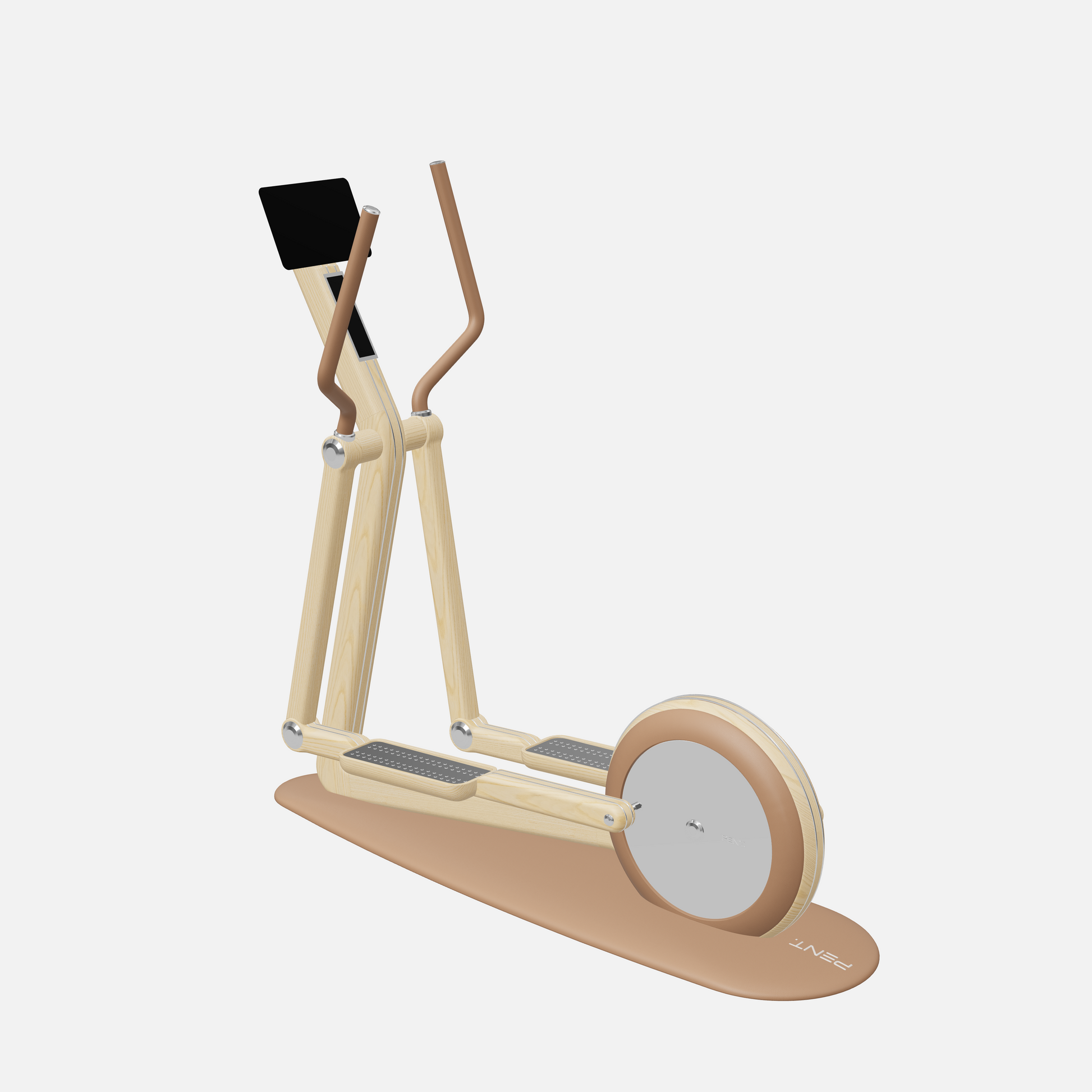Orbita Magnetic Elliptical Machine — Stainless Steel, Natural Ash, Brown