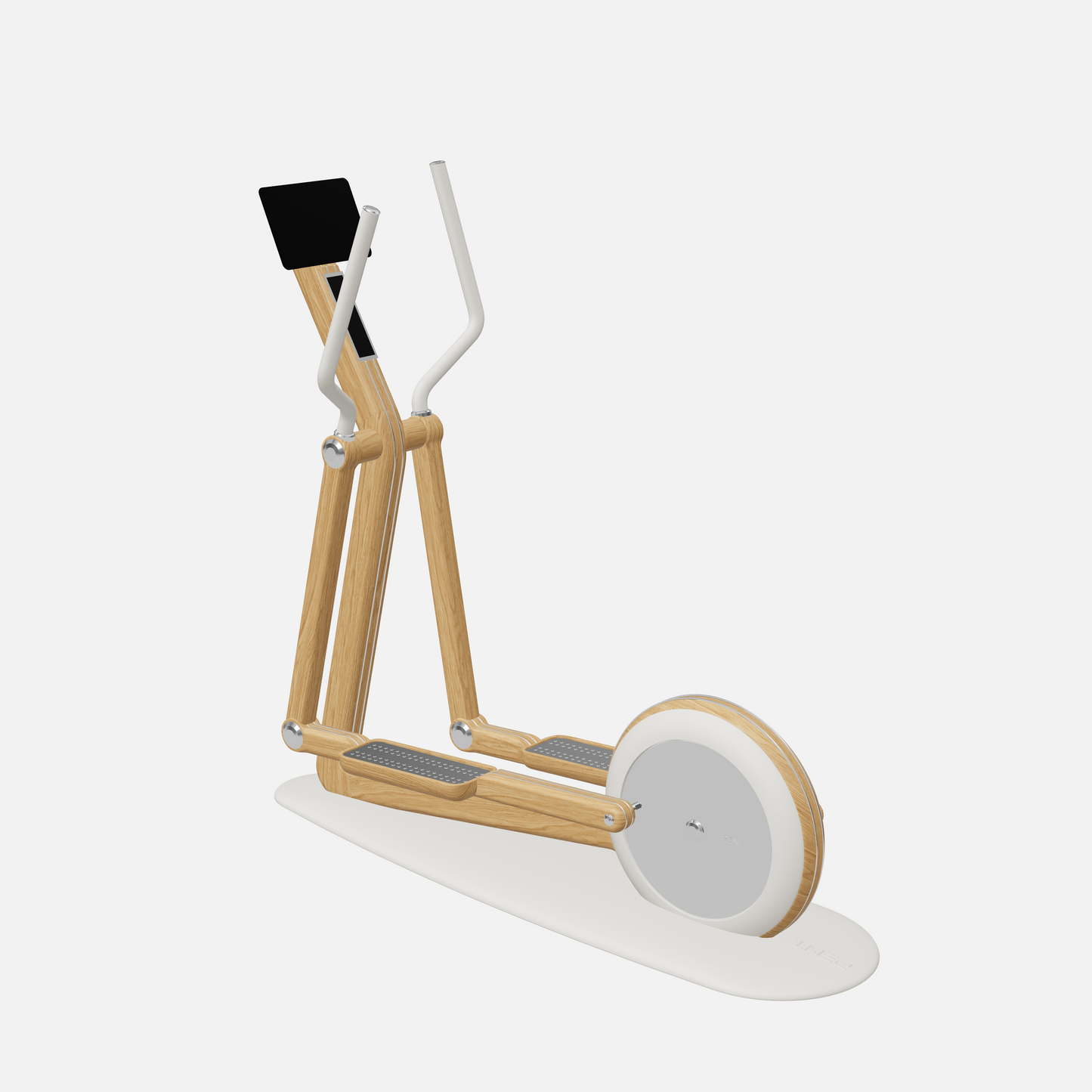 Orbita Magnetic Elliptical Machine — Stainless Steel, Natural Oak, White