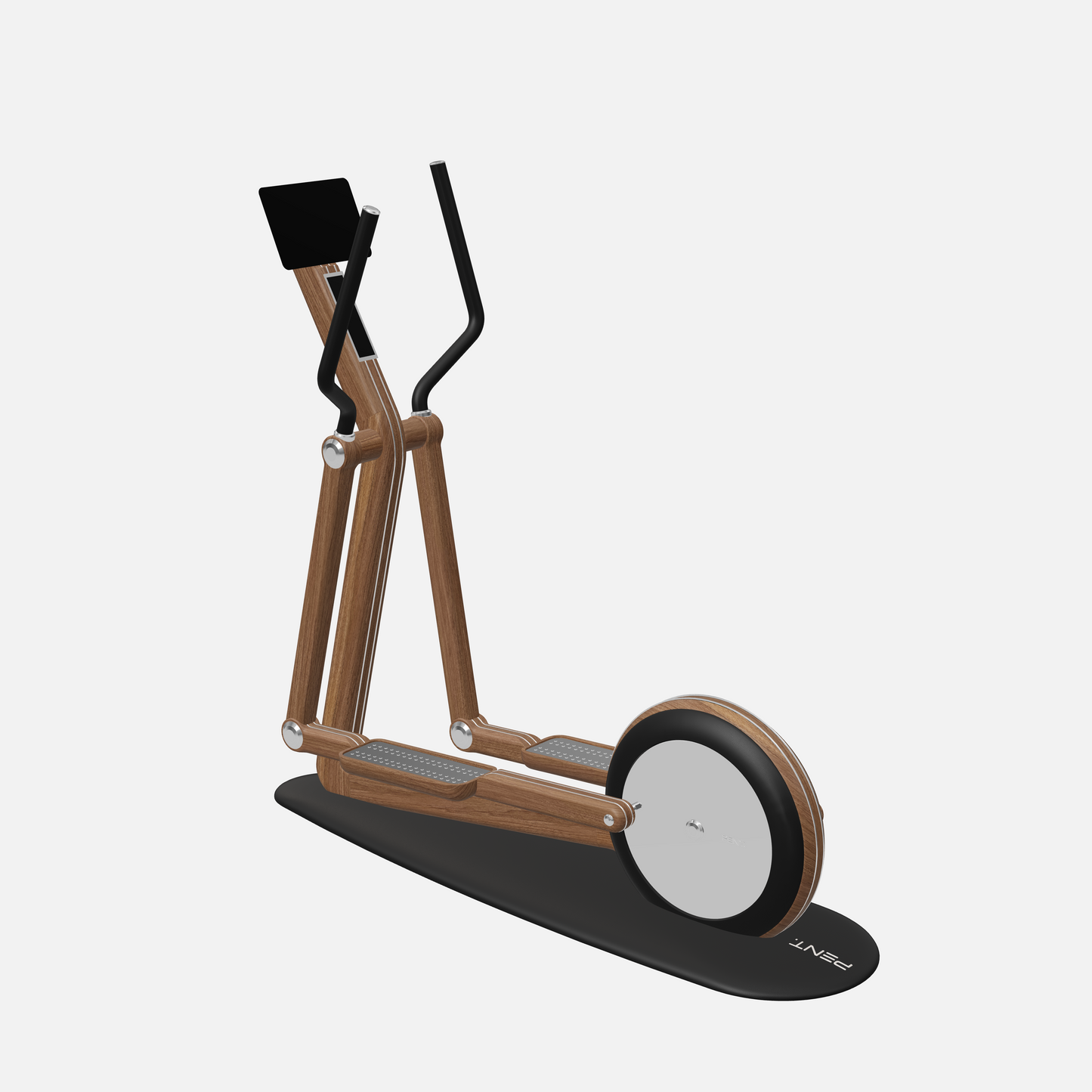Orbita Magnetic Elliptical Machine — Stainless Steel, Natural Walnut, Black