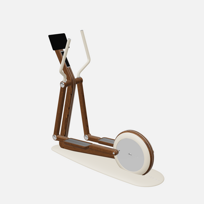 Orbita Magnetic Elliptical Machine — Stainless Steel, Walnut Ash, Beige