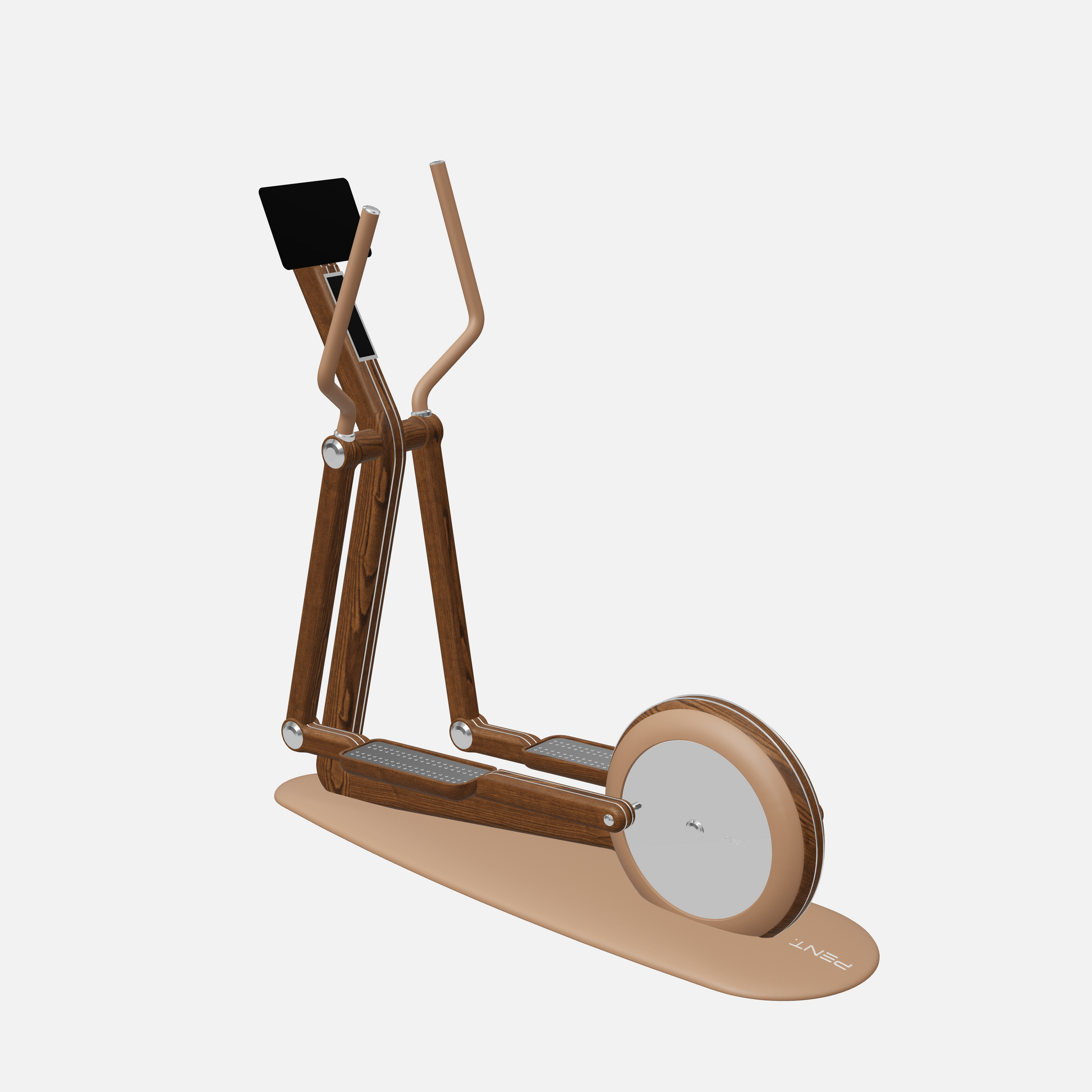 Orbita Magnetic Elliptical Machine — Stainless Steel, Walnut Ash, Brown