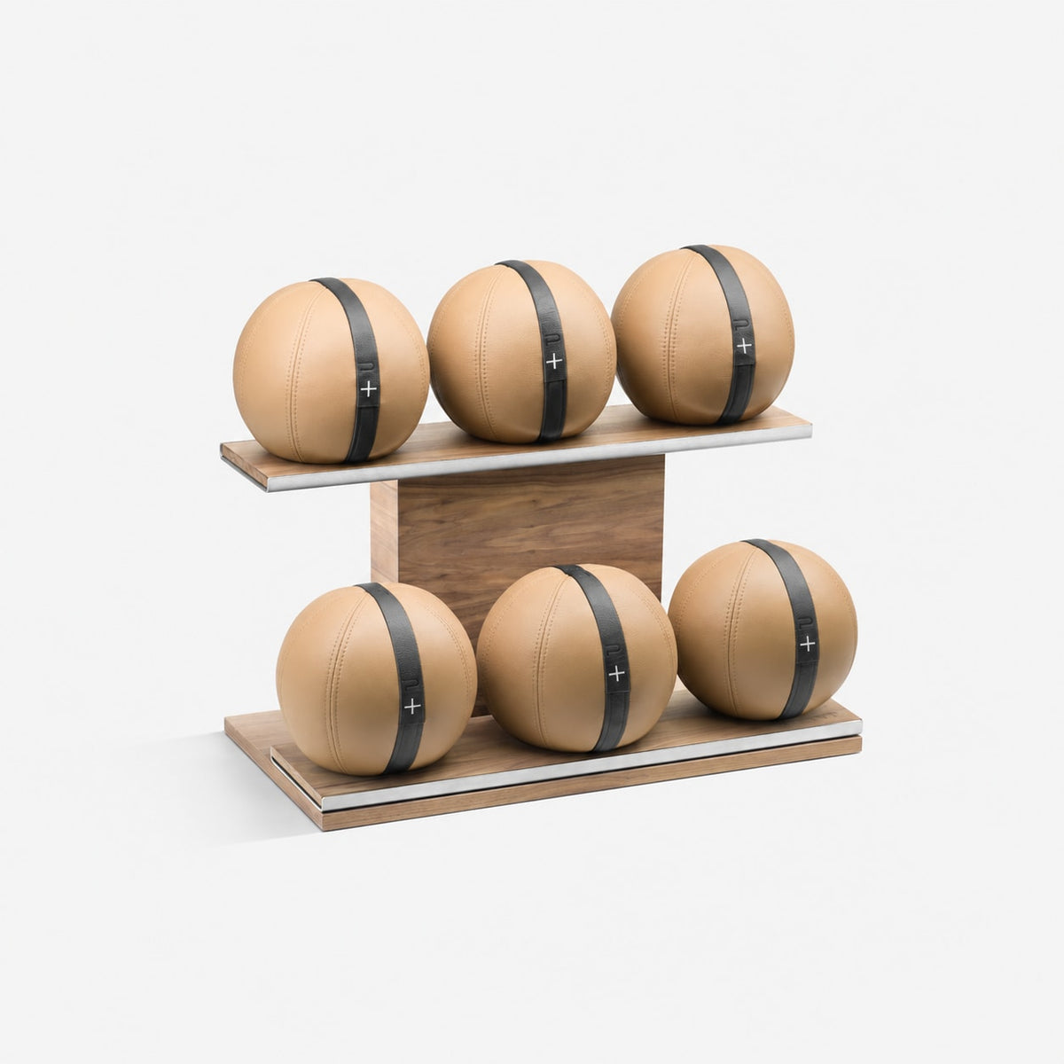 Moxa Leather Medicine Ball Set, Full — PENT supplier studio view; representative finish
