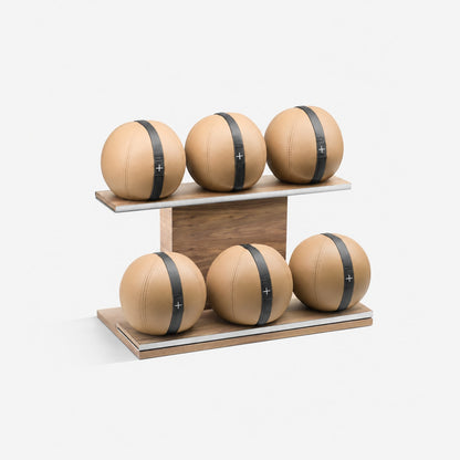 Moxa Leather Medicine Ball Set, Full — PENT supplier studio view; representative finish