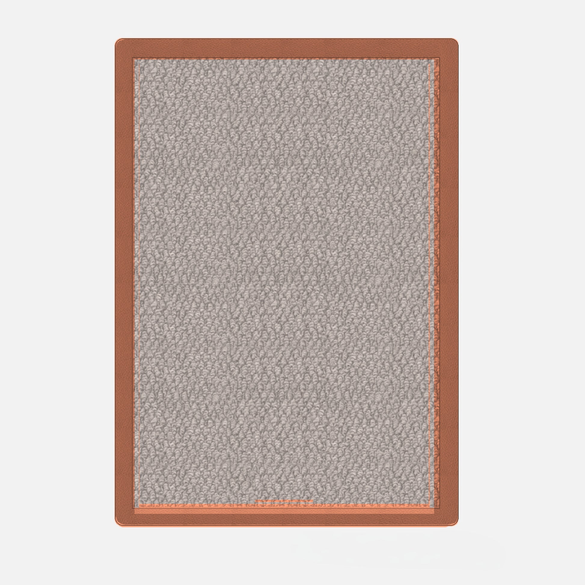 Prom Gym Rug - product render - Dune / Saddle Brown