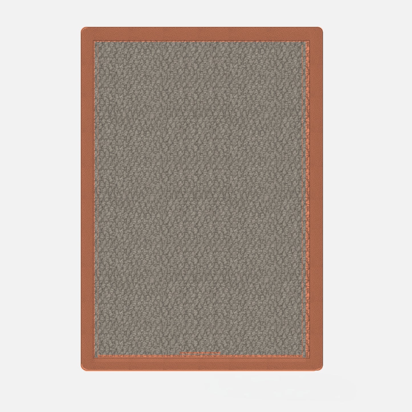 Prom Gym Rug - product render - Graphite / Saddle Brown