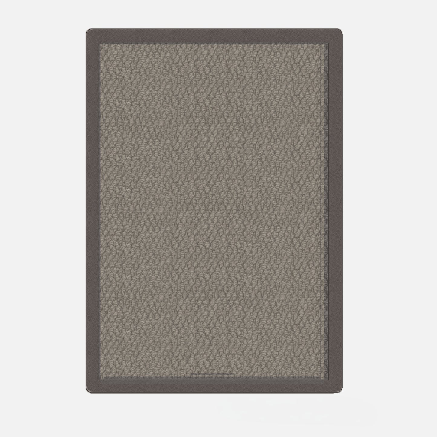 Prom Gym Rug - product render - Graphite / Tanned Brown