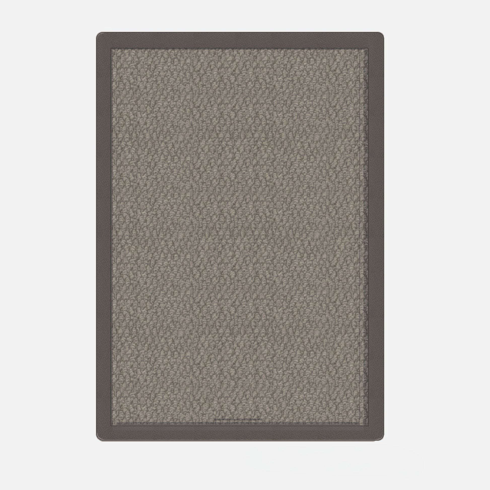 Prom Gym Rug - product render - Graphite / Tanned Brown