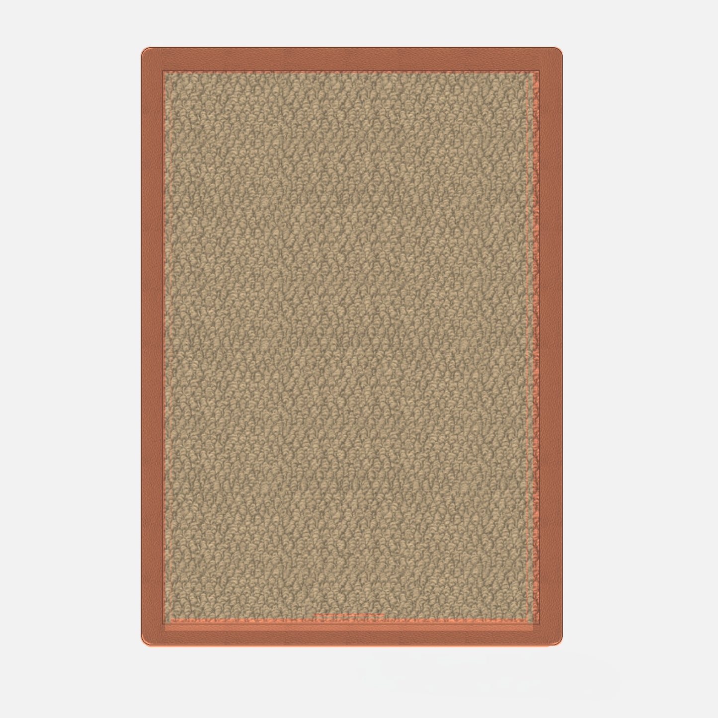 Prom Gym Rug - product render - Sandstone / Saddle Brown