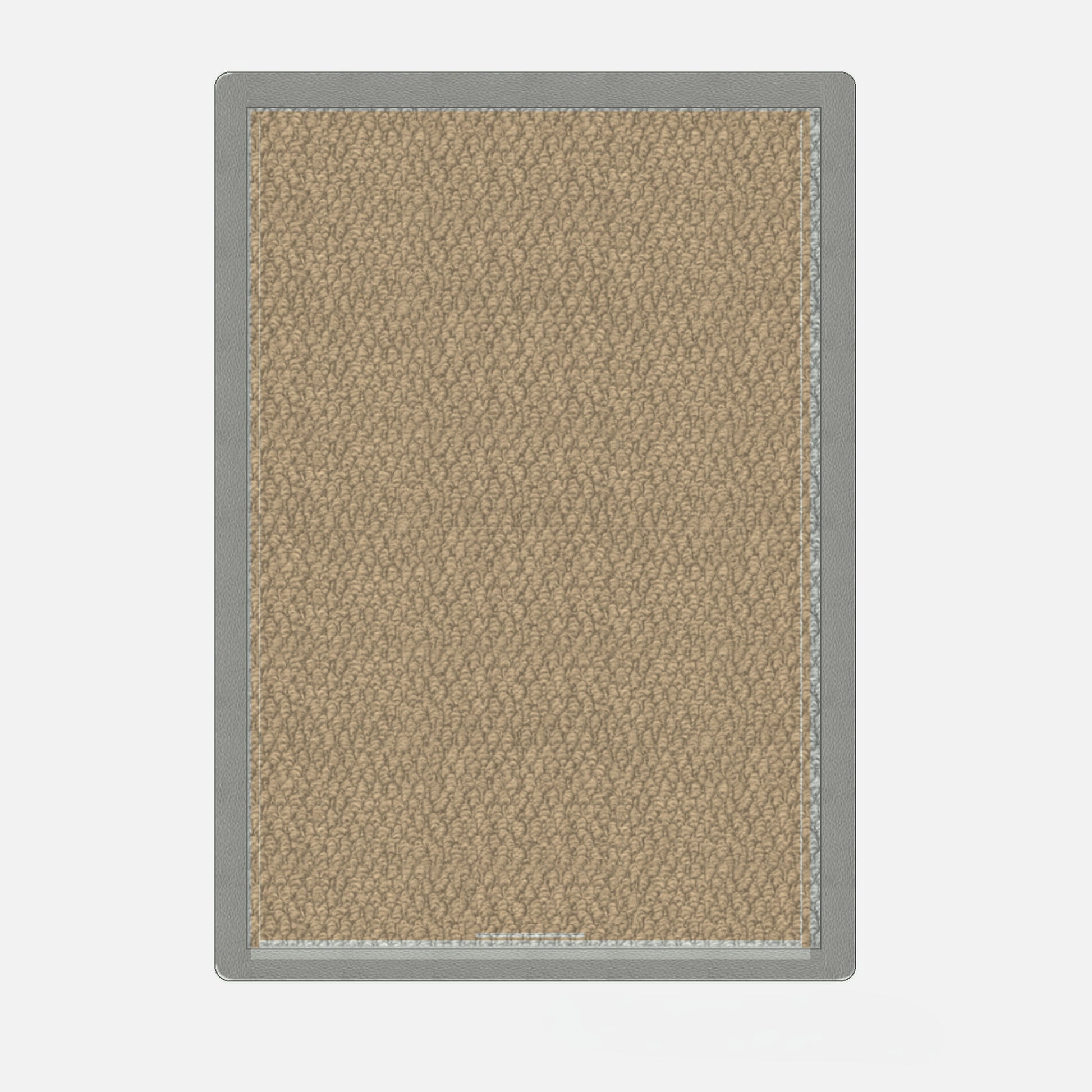 Prom Gym Rug - product render - Sandstone / White