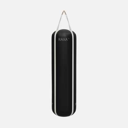 Raxa Leather Boxing Bag — Gold, Black, White