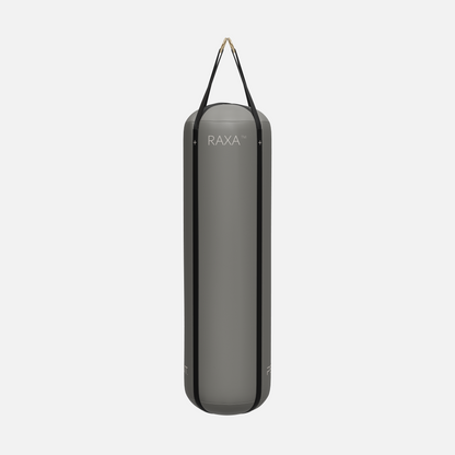 Raxa Leather Boxing Bag — Gold, Grey, Black