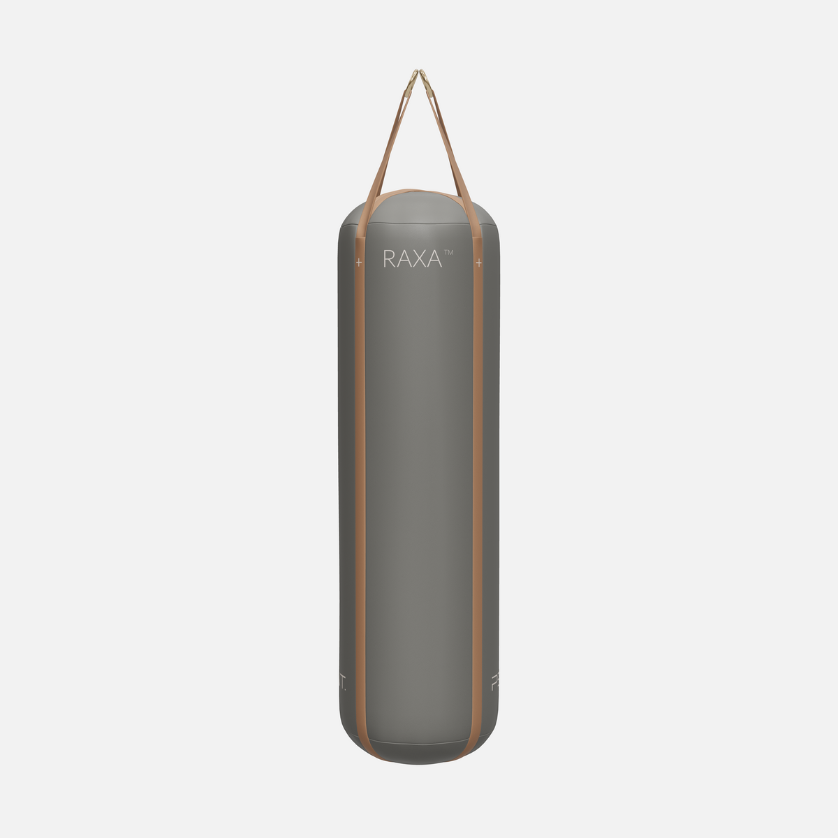 Raxa Leather Boxing Bag — Gold, Grey, Brown
