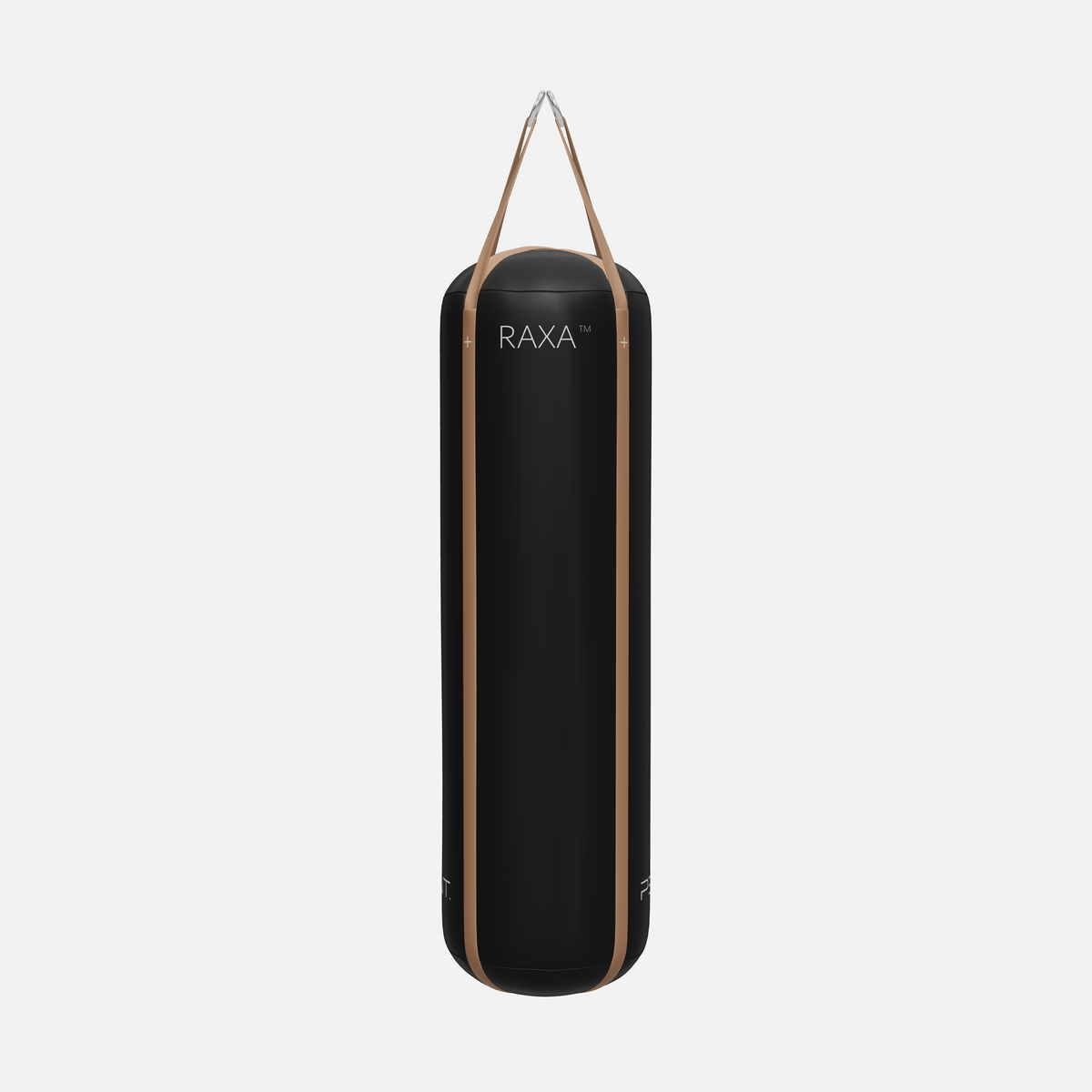 Raxa Leather Boxing Bag — Stainless Steel, Black, Brown