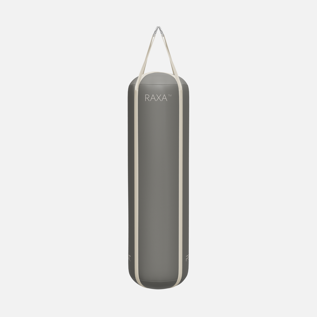 Raxa Leather Boxing Bag — Stainless Steel, Grey, Beige