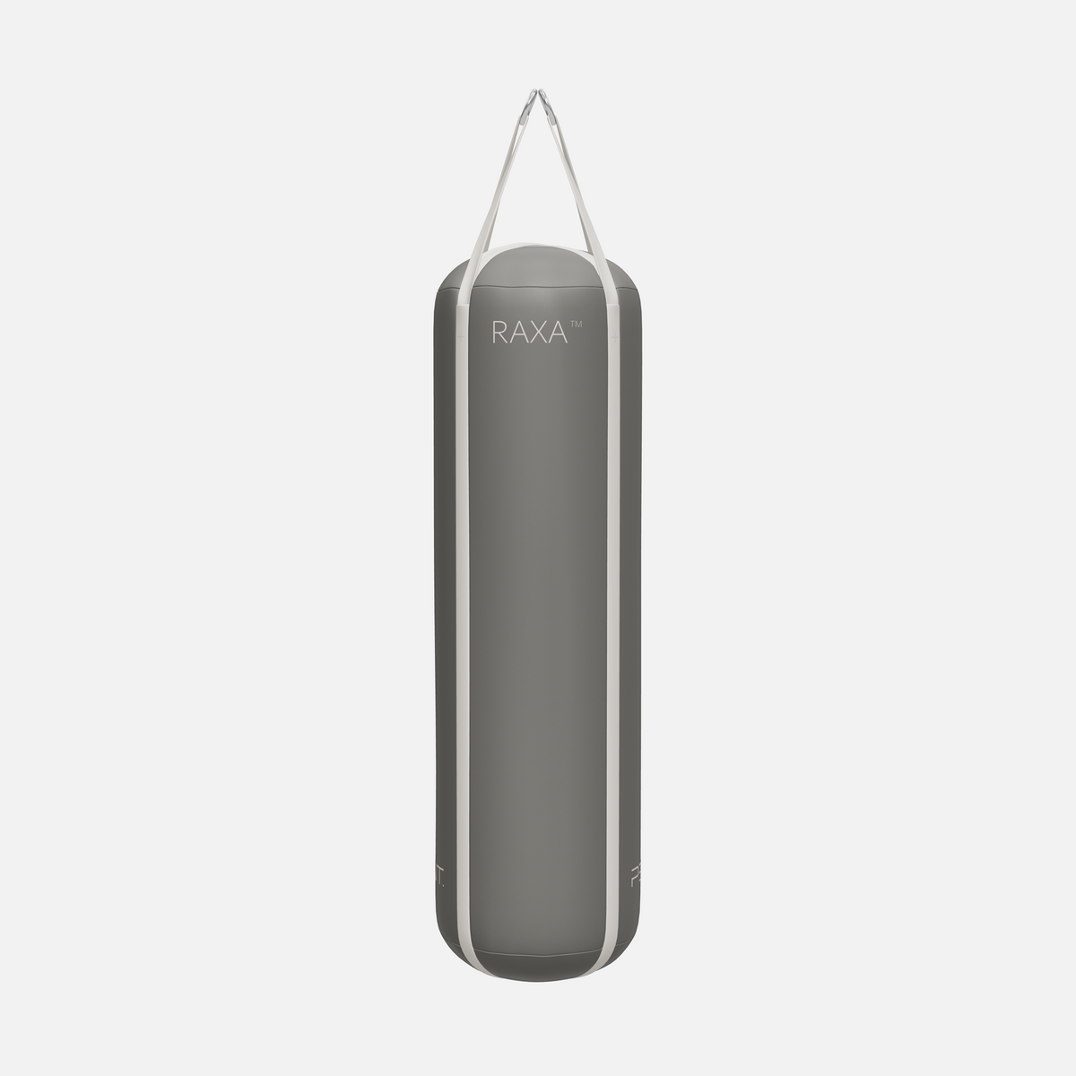 Raxa Leather Boxing Bag — Stainless Steel, Grey, White