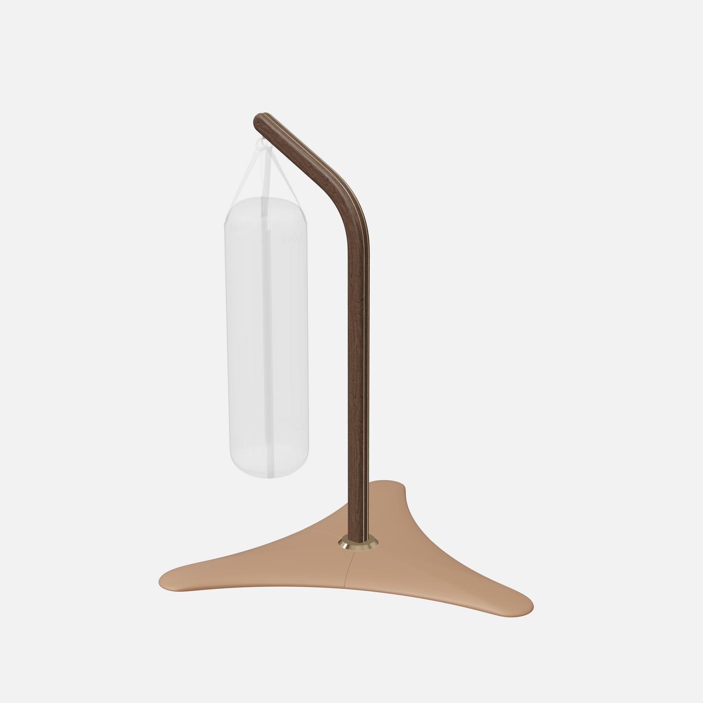 Raxa Stand | Luxurious Free-Standing Boxing Bag Stand — Gold, Dark Walnut, Brown