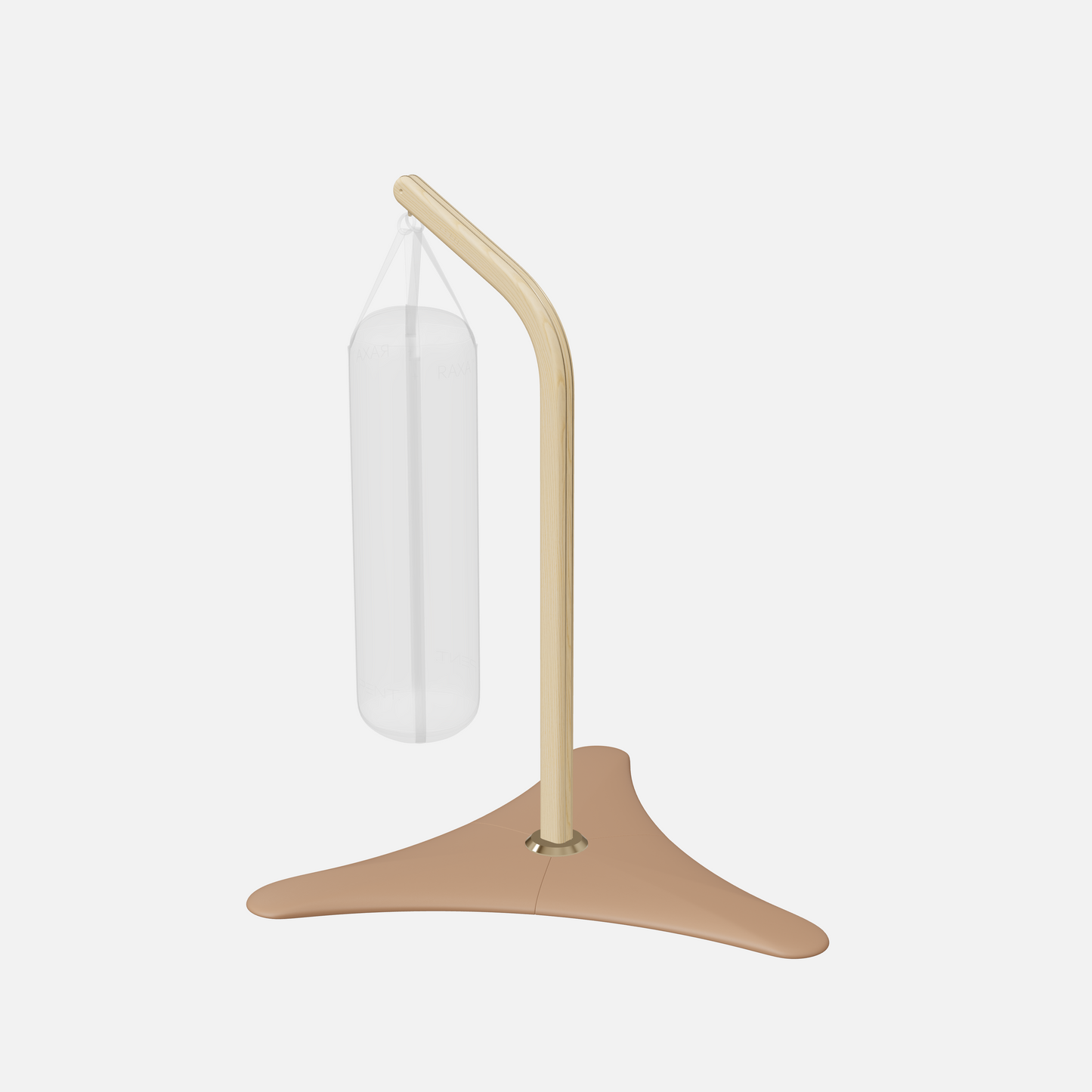 Raxa Stand | Luxurious Free-Standing Boxing Bag Stand — Gold, Natural Ash, Brown