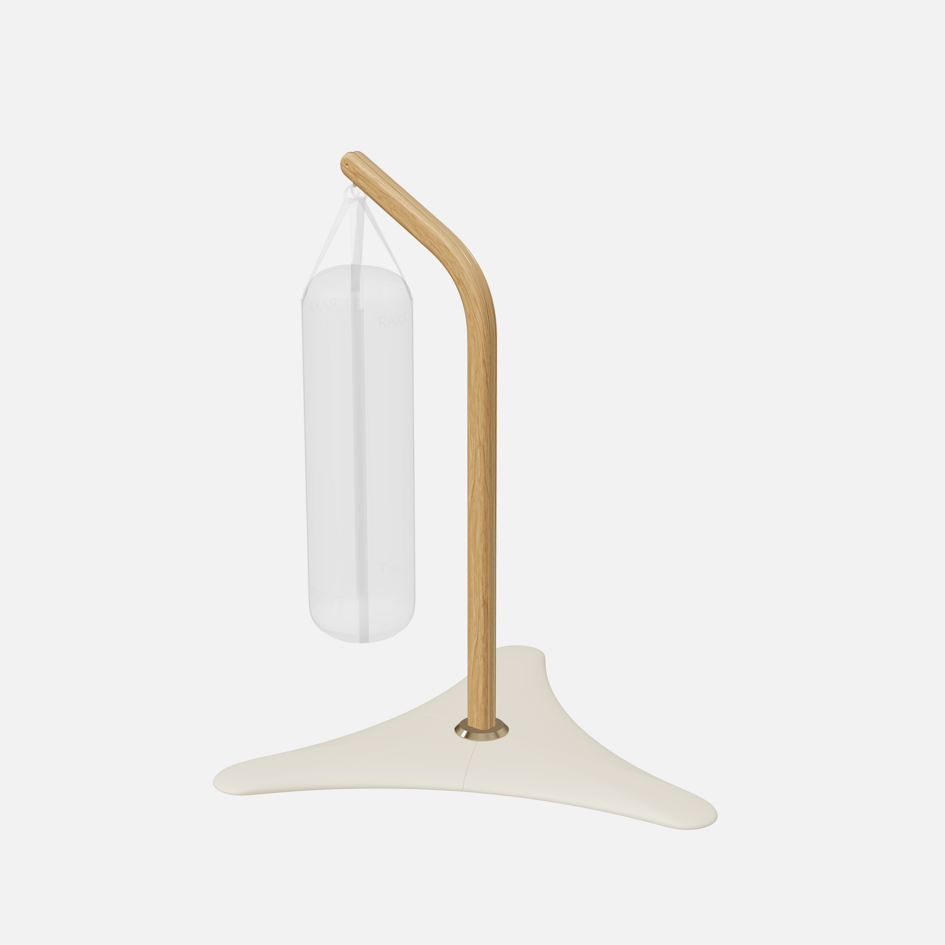 Raxa Stand | Luxurious Free-Standing Boxing Bag Stand — Gold, Natural Oak, Beige