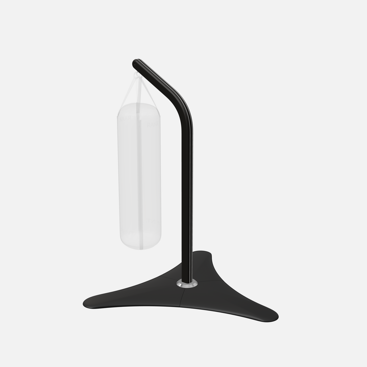 Raxa Stand | Luxurious Free-Standing Boxing Bag Stand — Stainless Steel, Black Ash, Black