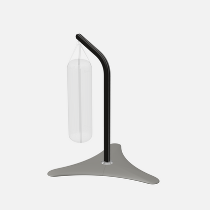 Raxa Stand | Luxurious Free-Standing Boxing Bag Stand — Stainless Steel, Black Ash, Grey