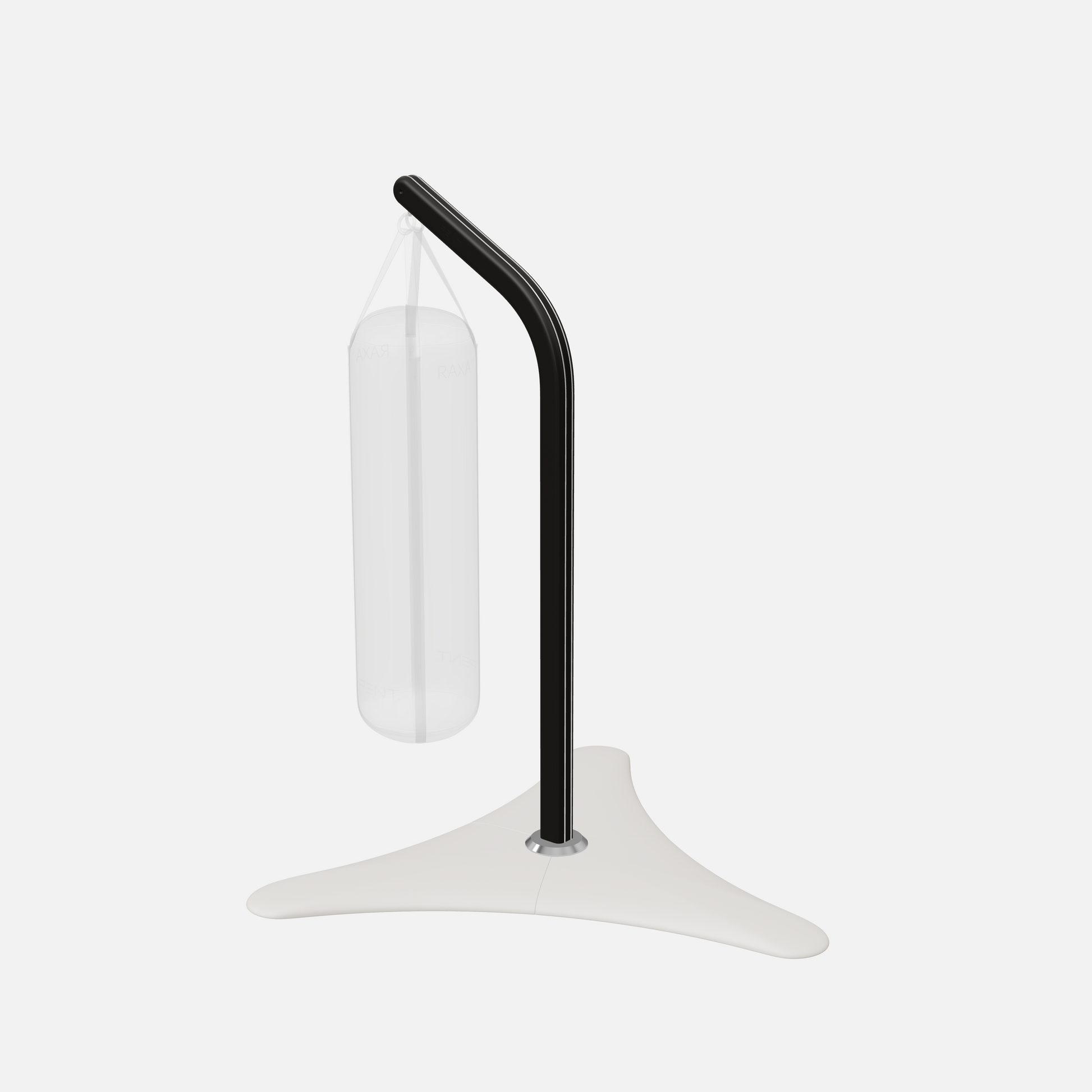 Raxa Stand | Luxurious Free-Standing Boxing Bag Stand — Stainless Steel, Black Ash, White