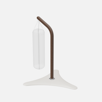 Raxa Stand | Luxurious Free-Standing Boxing Bag Stand — Stainless Steel, Dark Walnut, White
