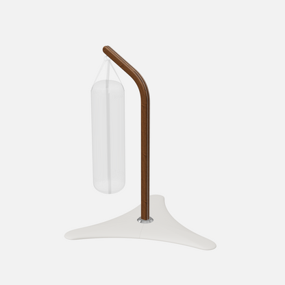 Raxa Stand | Luxurious Free-Standing Boxing Bag Stand — Stainless Steel, Walnut Ash, White