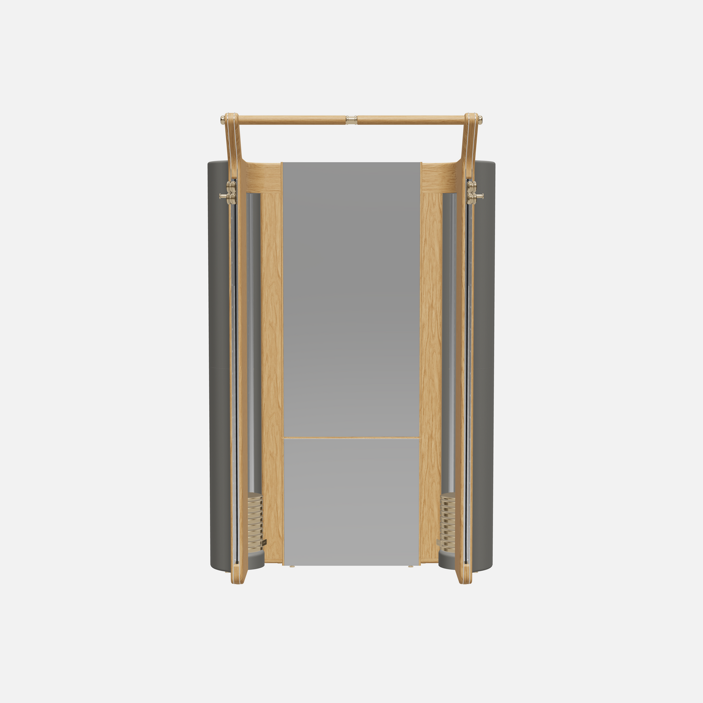 Roma Cable Strength Machine — Gold, Natural Oak, Grey