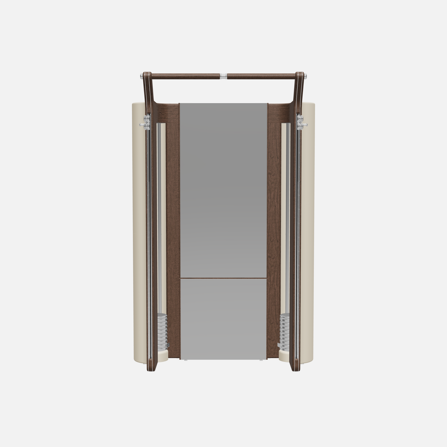 Roma Cable Strength Machine — Stainless Steel, Dark Walnut, Beige