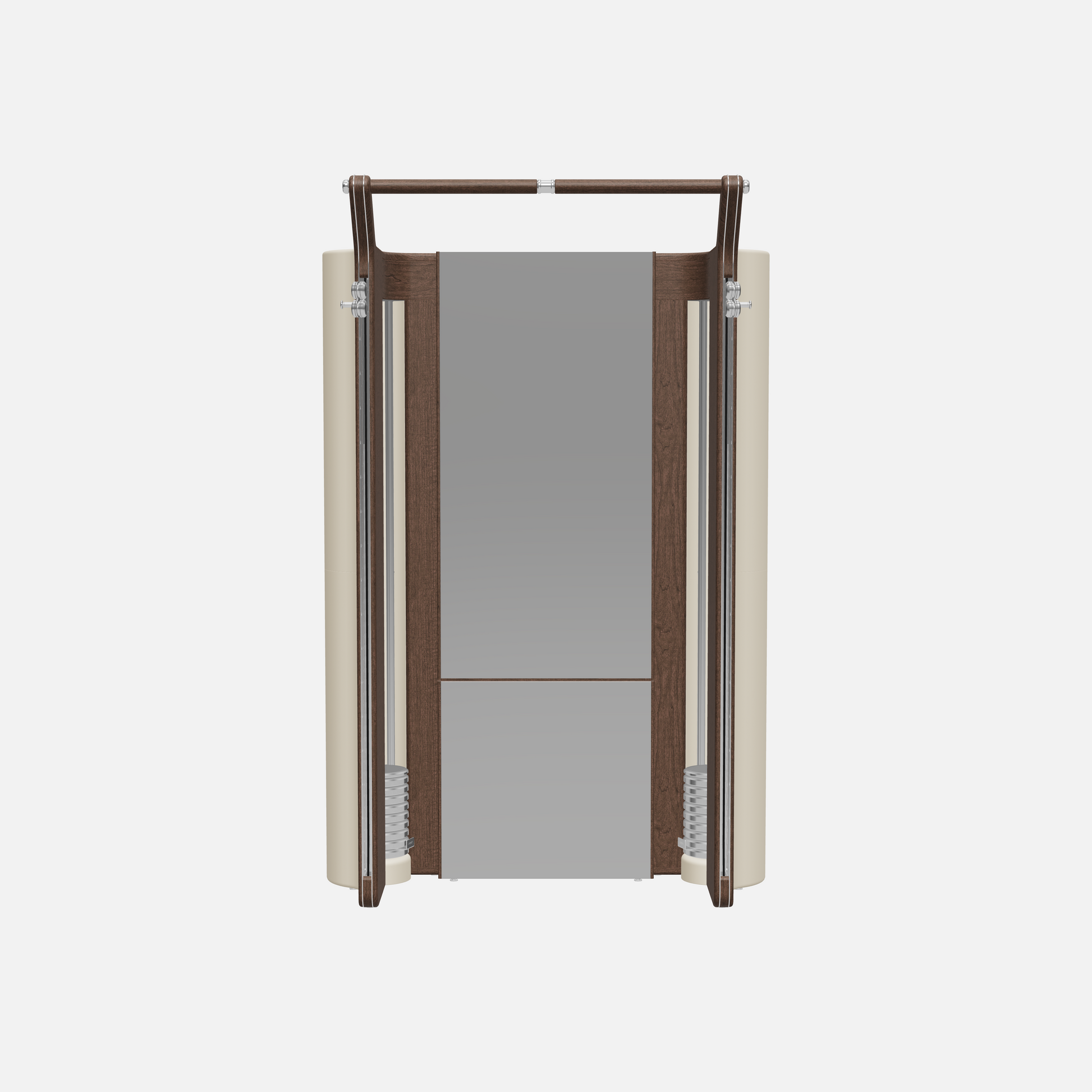 Roma Cable Strength Machine — Stainless Steel, Dark Walnut, Beige