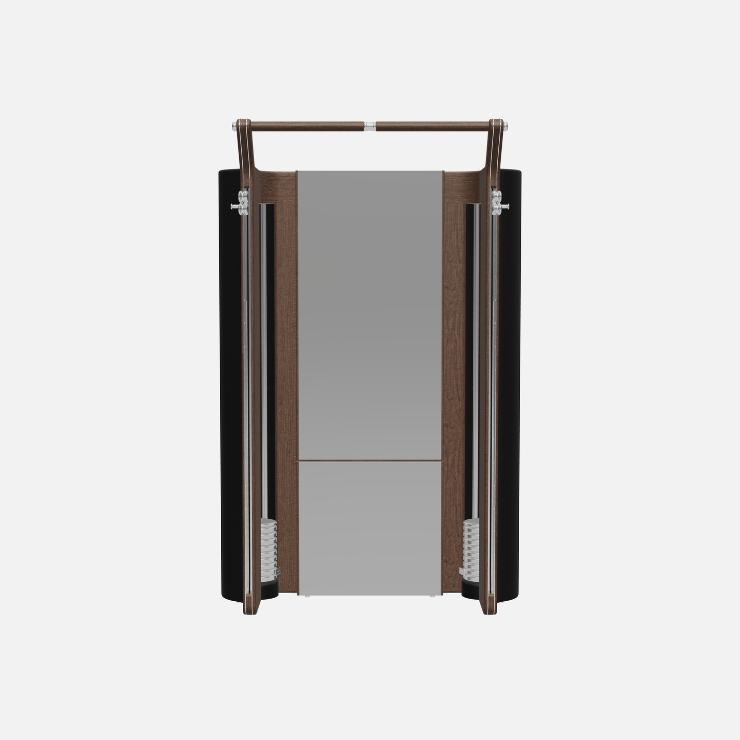 Roma Cable Strength Machine — Stainless Steel, Dark Walnut, Black