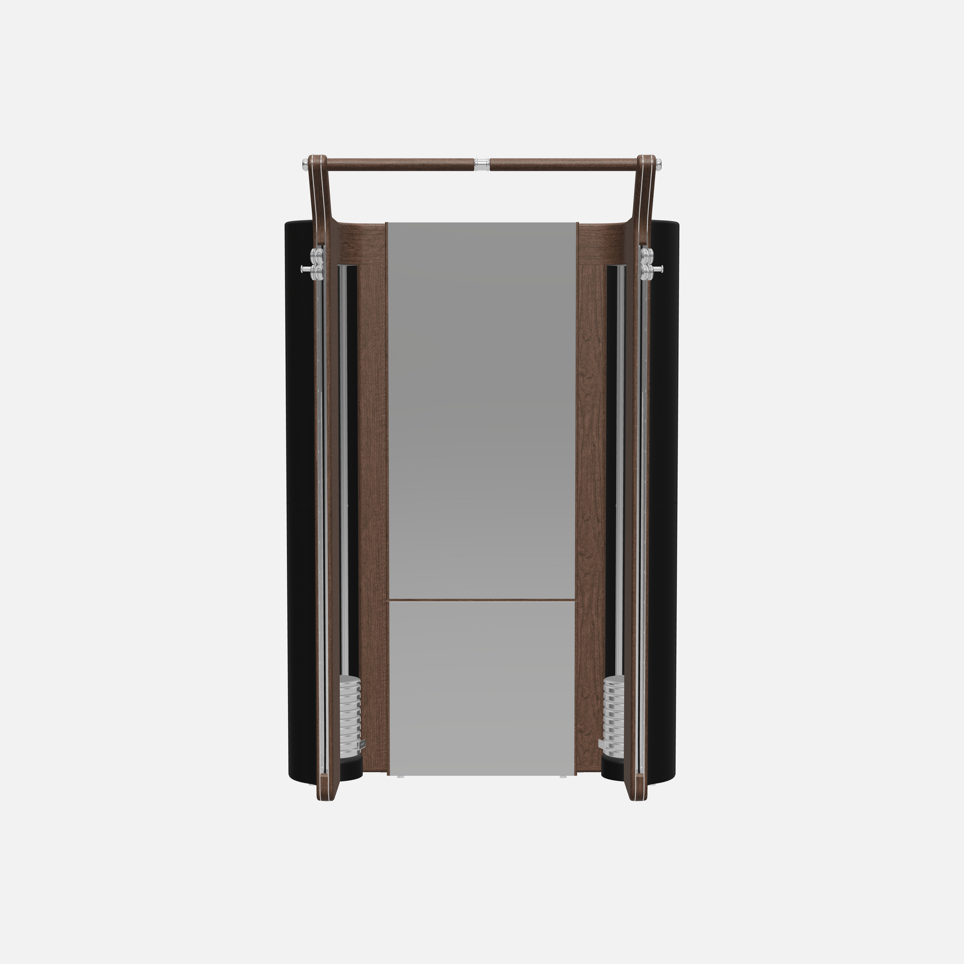 Roma Cable Strength Machine — Stainless Steel, Dark Walnut, Black