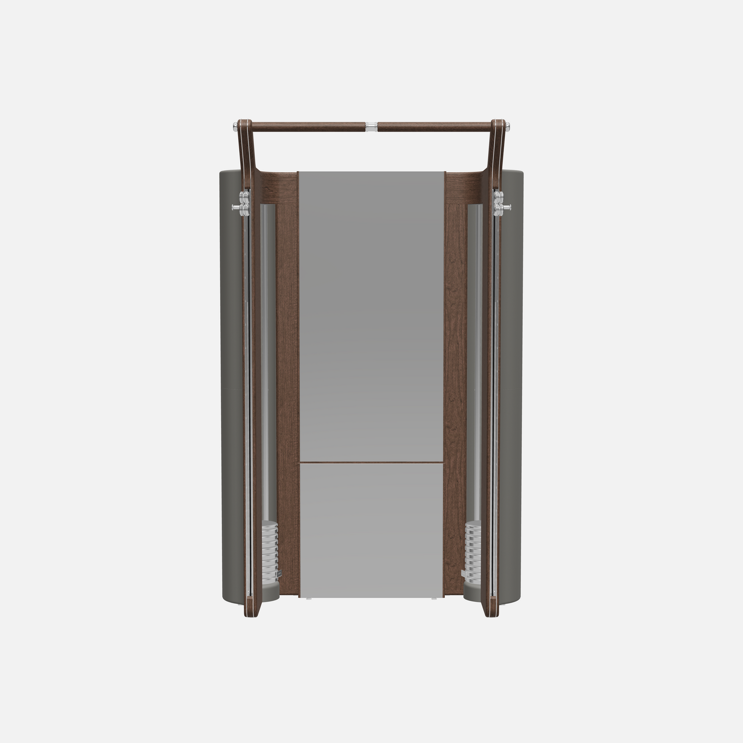 Roma Cable Strength Machine — Stainless Steel, Dark Walnut, Grey