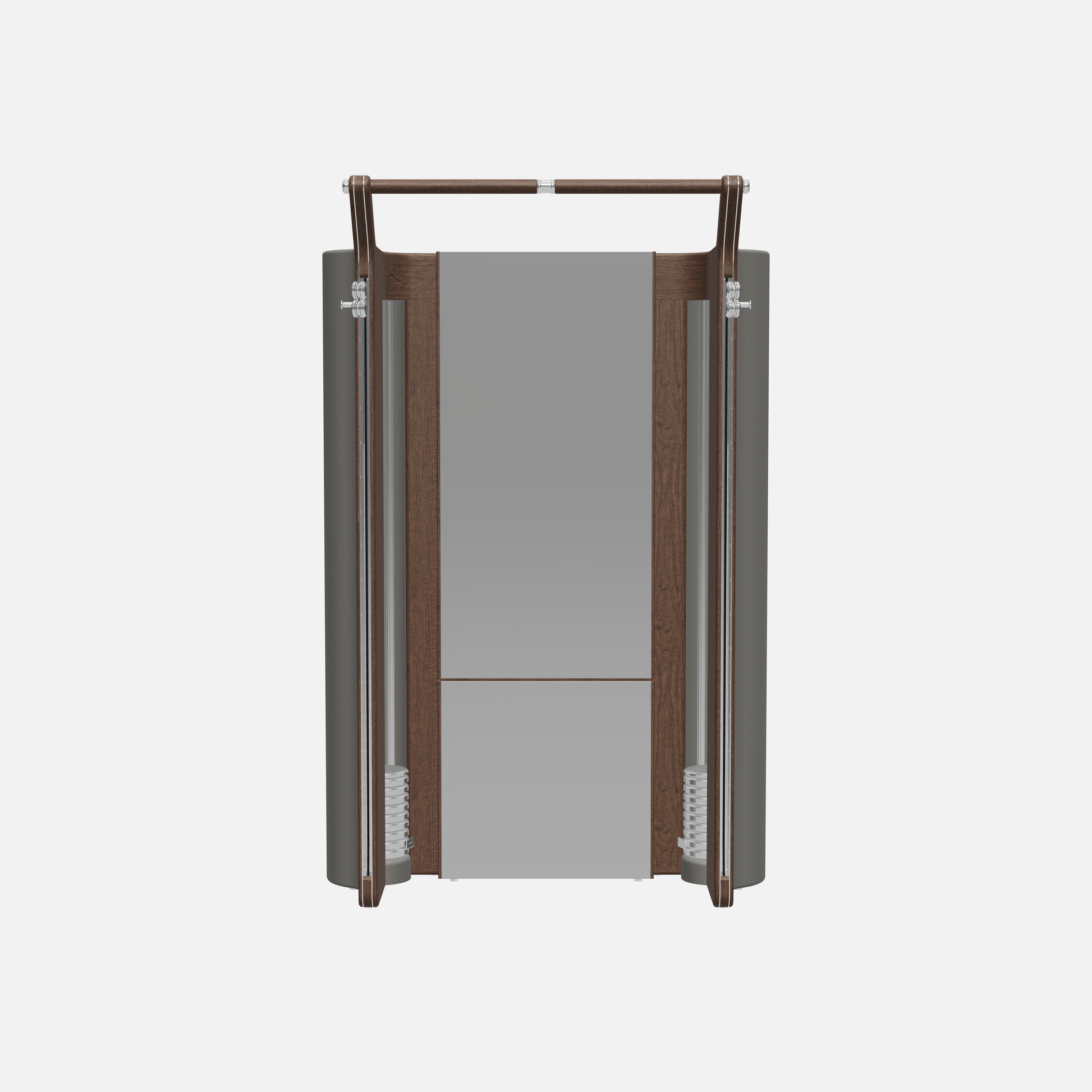 Roma Cable Strength Machine — Stainless Steel, Dark Walnut, Grey