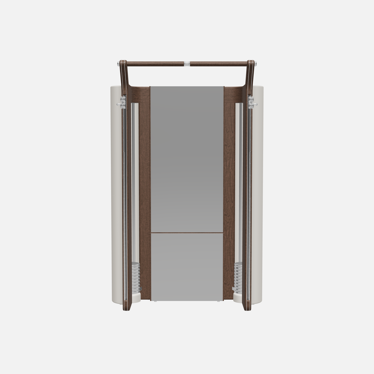 Roma Cable Strength Machine — Stainless Steel, Dark Walnut, White