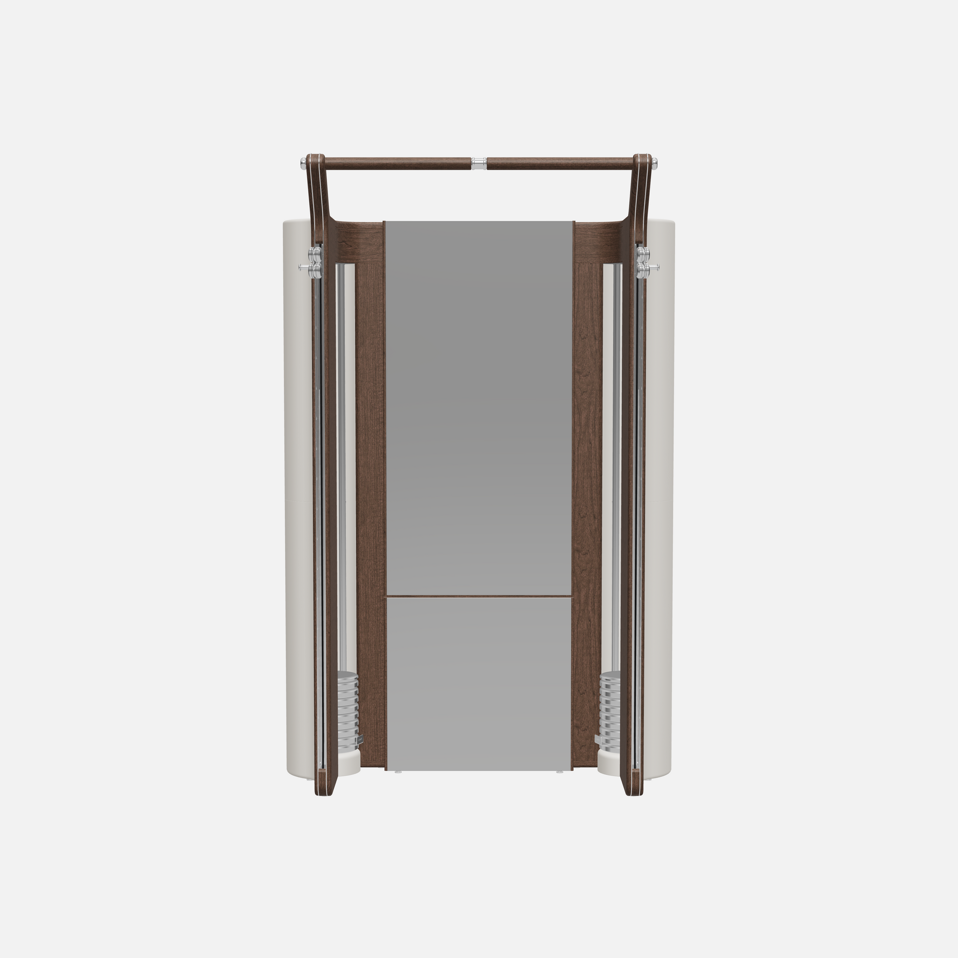 Roma Cable Strength Machine — Stainless Steel, Dark Walnut, White