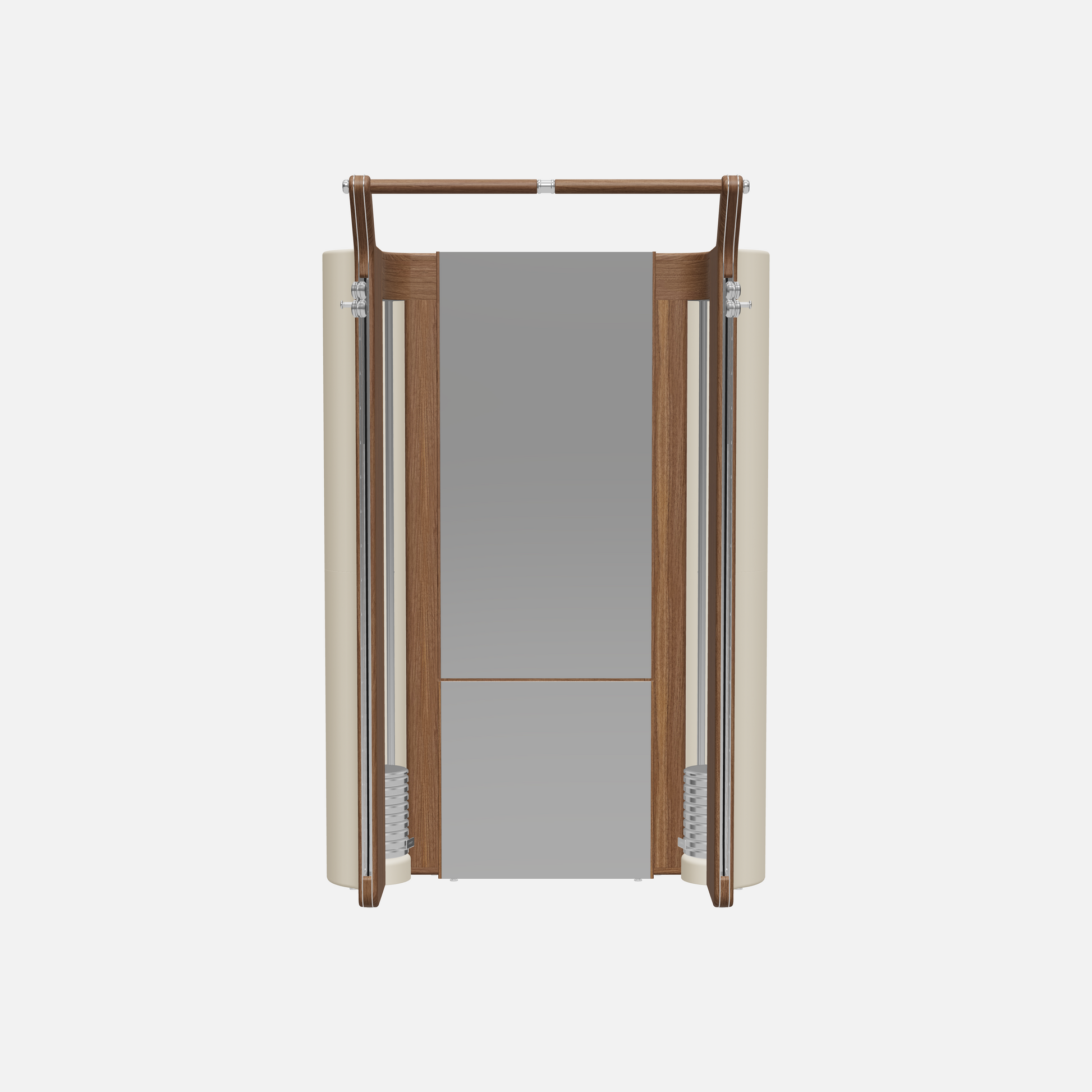 Roma Cable Strength Machine — Stainless Steel, Natural Walnut, Beige