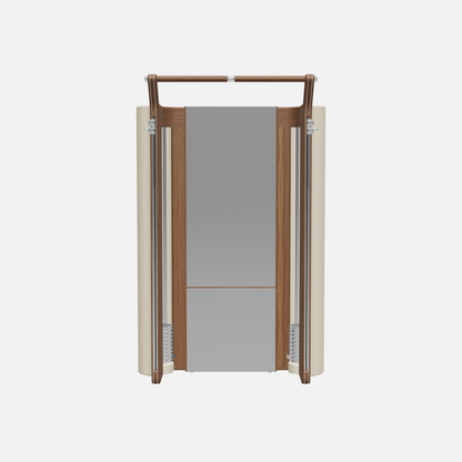 Roma Cable Strength Machine — Stainless Steel, Natural Walnut, Beige