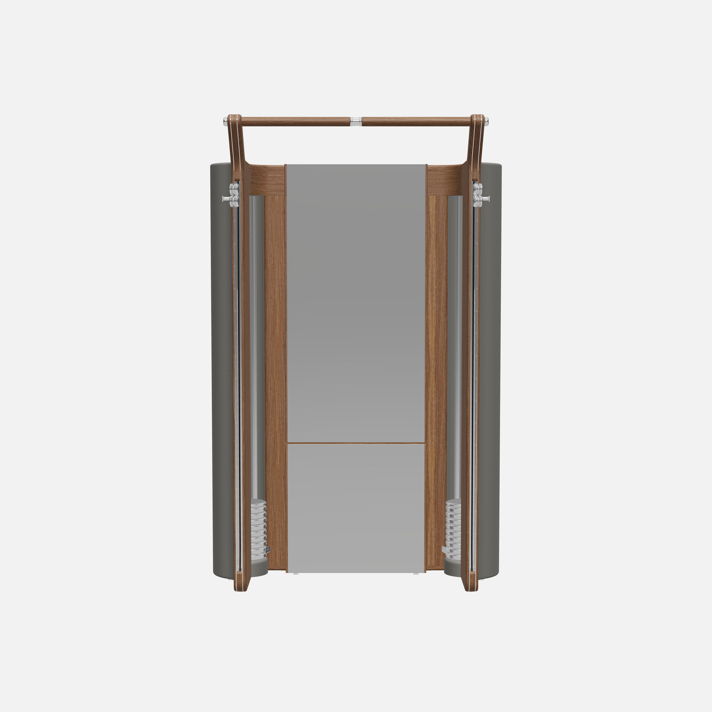 Roma Cable Strength Machine — Stainless Steel, Natural Walnut, Grey