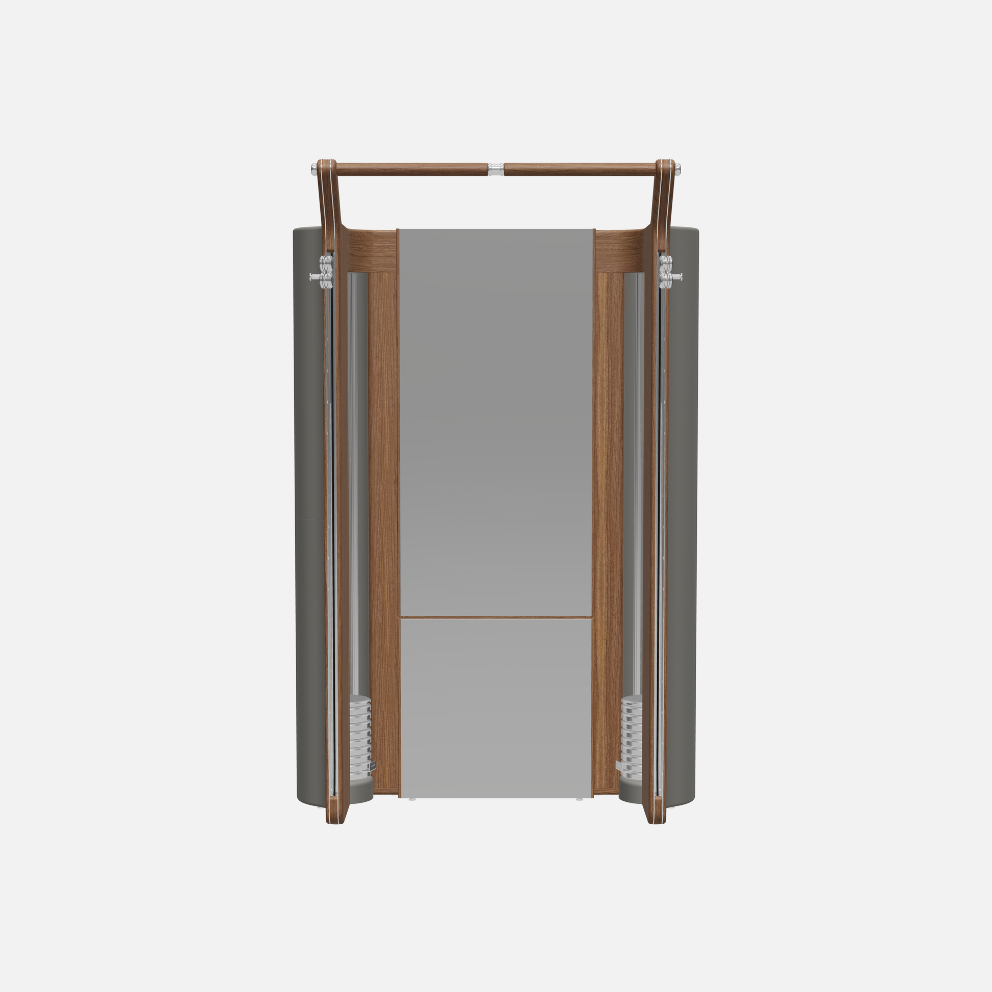 Roma Cable Strength Machine — Stainless Steel, Natural Walnut, Grey