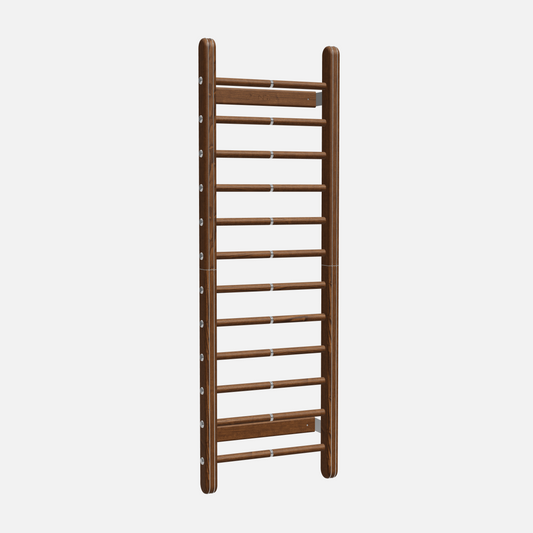 Scala Basic Exercise Wall Bar — Stainless Steel, Walnut Ash