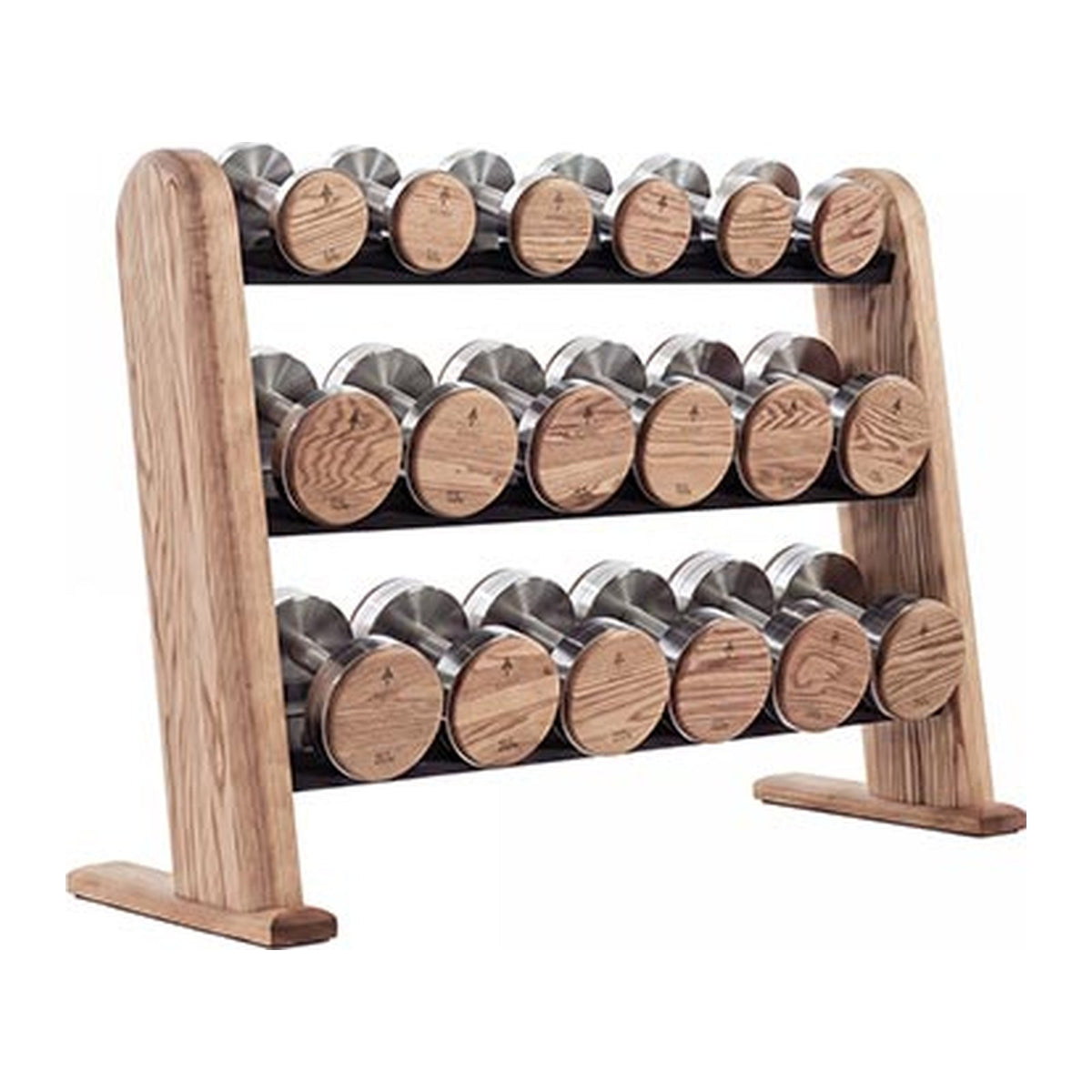 Dumbbells by Nohrd — Vintage finish; manufacturer photograph